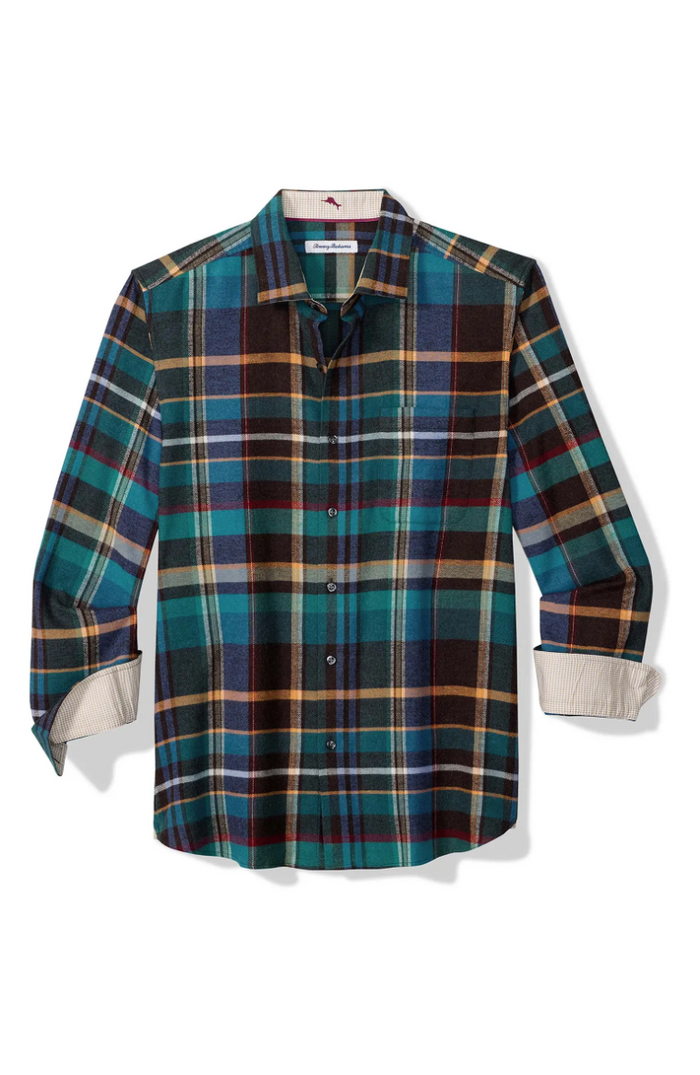 Palonia Plaid Flannel in Ebony - Madison's Niche