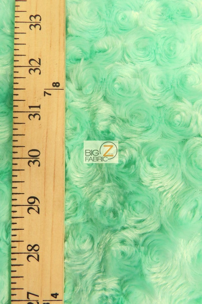 Panther Black Minky Rose/Rosette Floral Baby Soft Fabric / Sold By The Yard