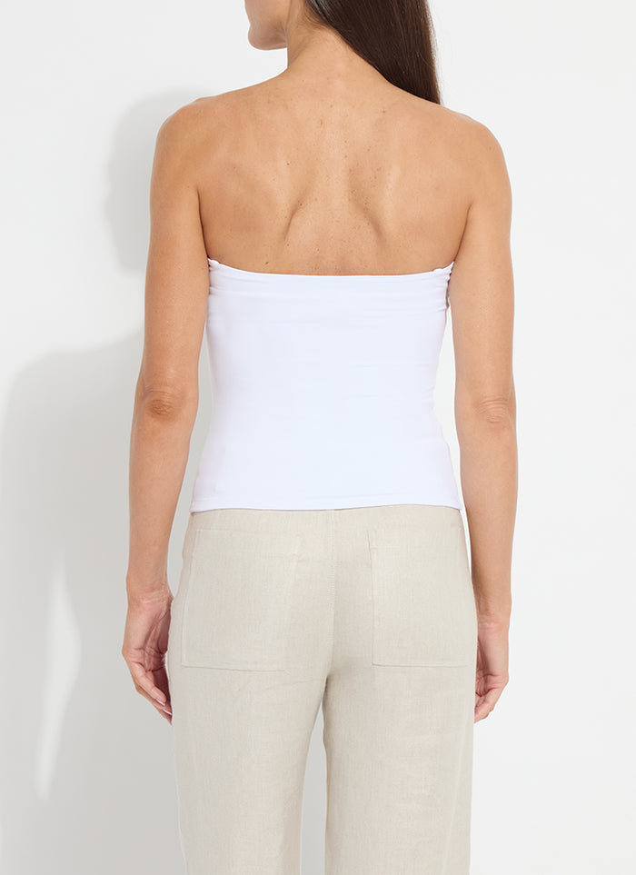 Paolina Bandeau Top in White - Madison's Niche