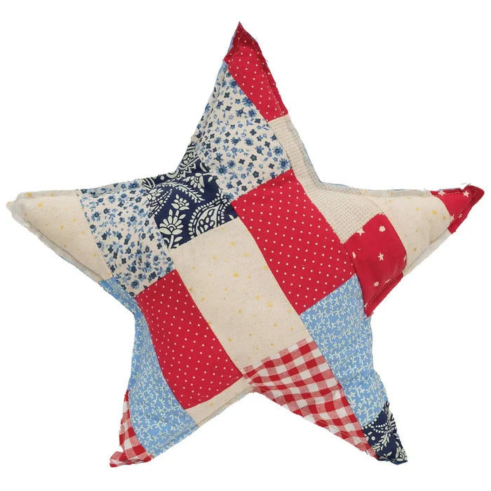 Patchwork Americana Star Pillow - Madison's Niche