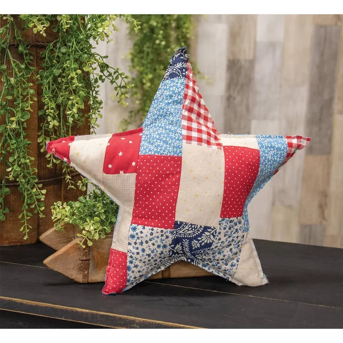 Patchwork Americana Star Pillow - Madison's Niche