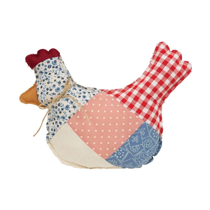 Patchwork Chicken Pillow - Madison's Niche