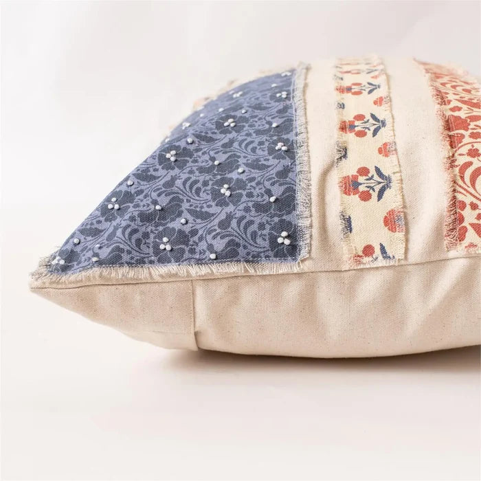 Patchwork Flag Lumbar Pillow - Madison's Niche