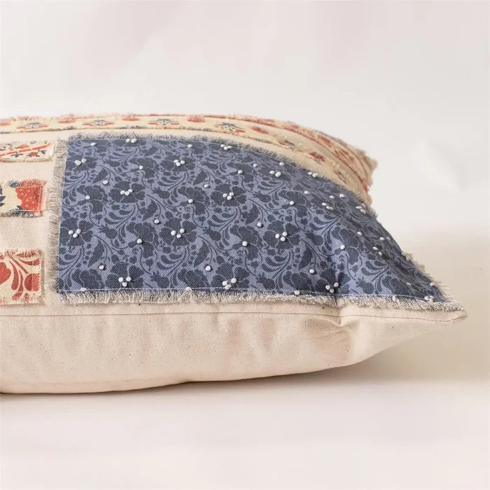 Patchwork Flag Lumbar Pillow - Madison's Niche