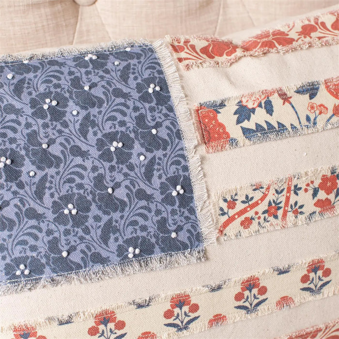 Patchwork Flag Lumbar Pillow - Madison's Niche