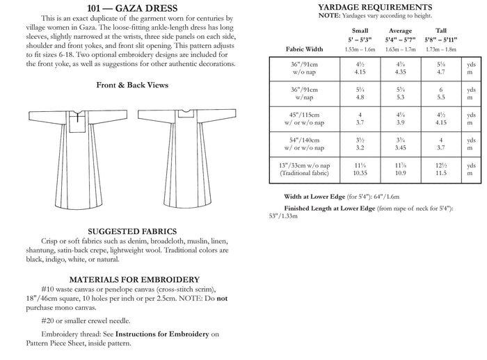 Pattern 101 Gaza Dress
