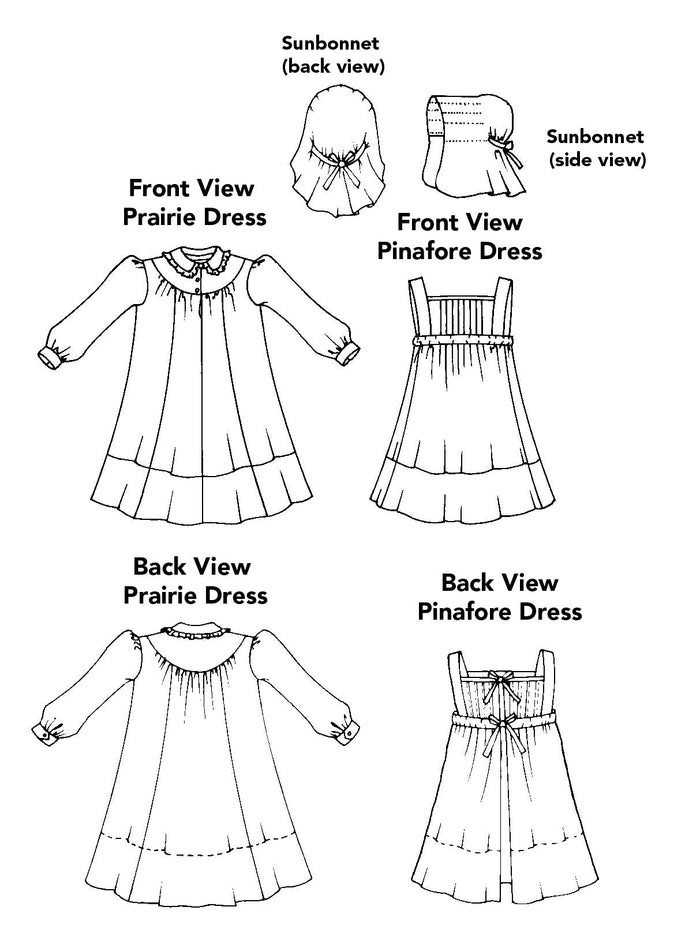 Pattern 213 Child's Prairie Dress & Pinafore