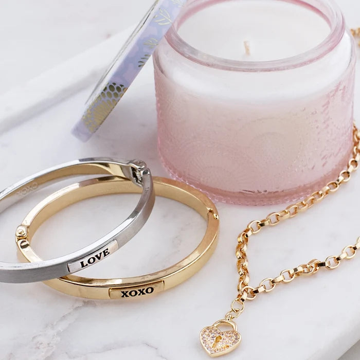 Pave Heart Locket Necklace in Gold - Madison's Niche