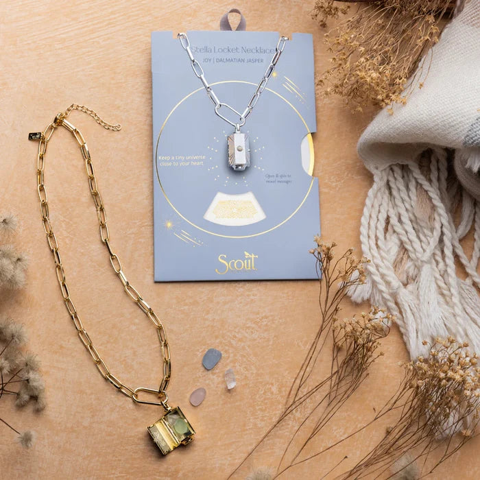 Peace Stella Necklace in Aqua Terra Silver - Madison's Niche