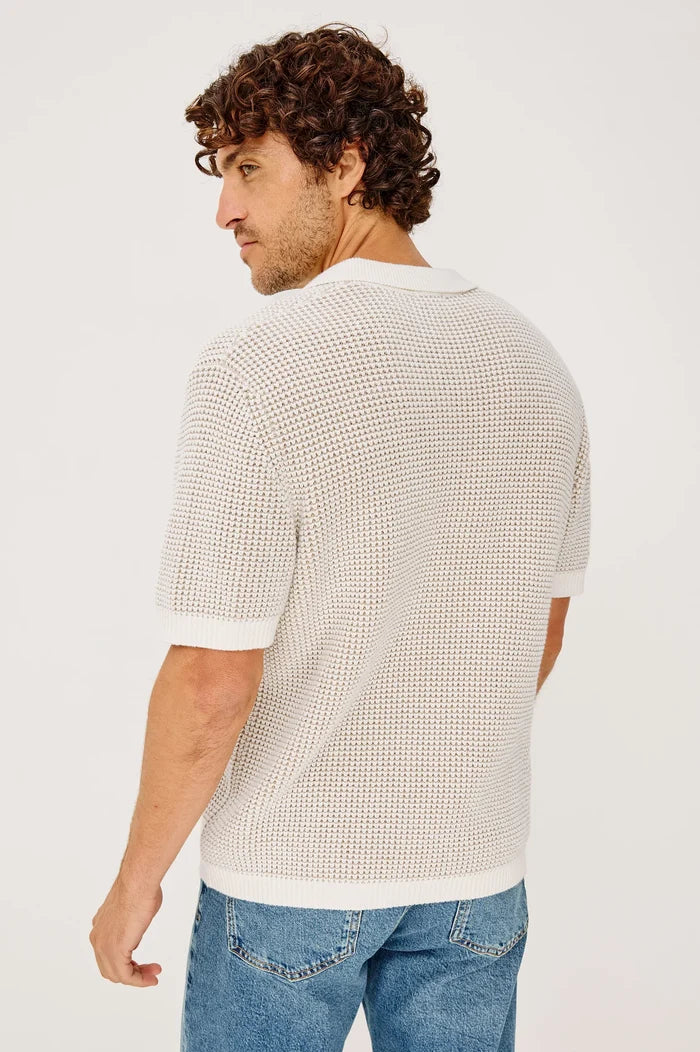Pearson Polo Shirt in White Sands - Madison's Niche