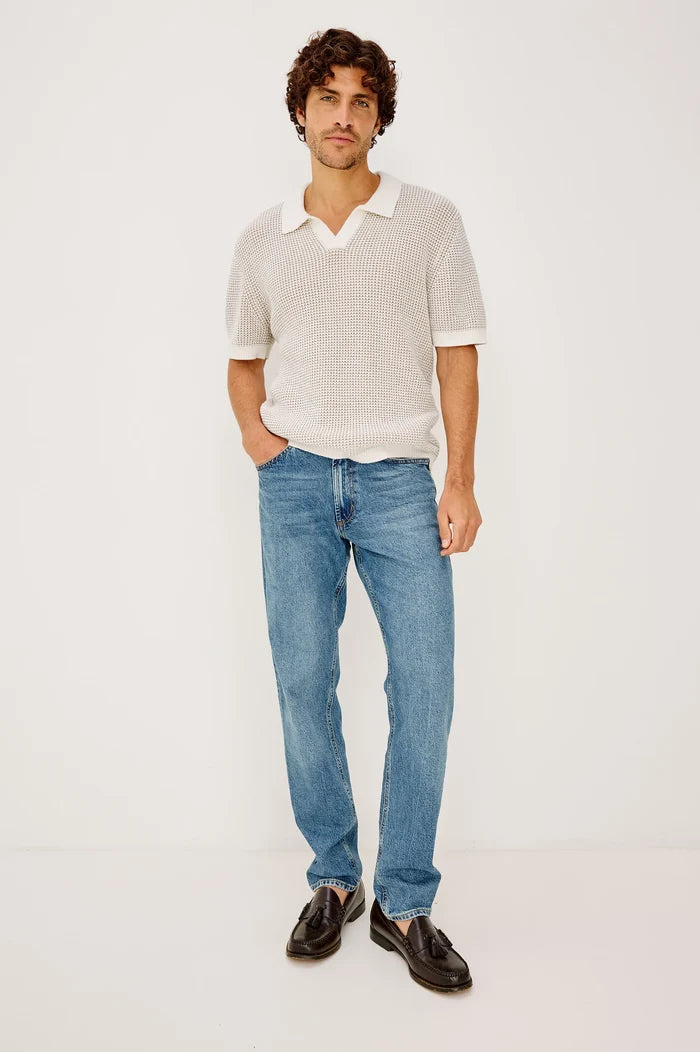 Pearson Polo Shirt in White Sands - Madison's Niche