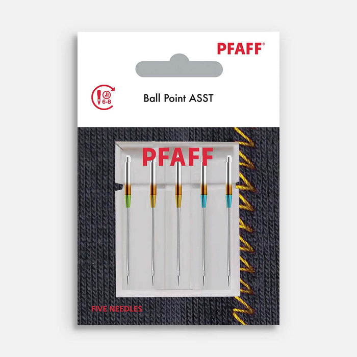 PFAFF® Ball Point Needles Assorted Sizes 5-Pack -- Product Image