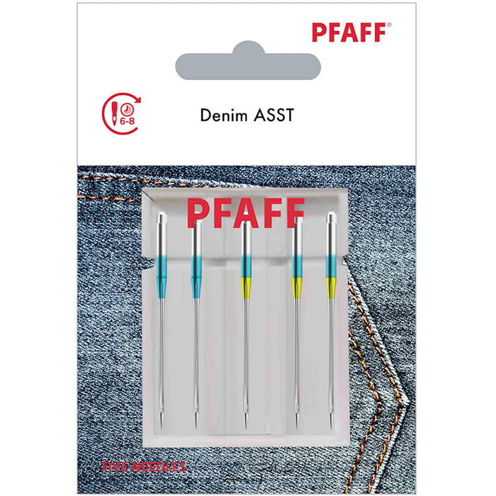 PFAFF® Denim Needles Assorted Sizes 5-Pack -- Product Image