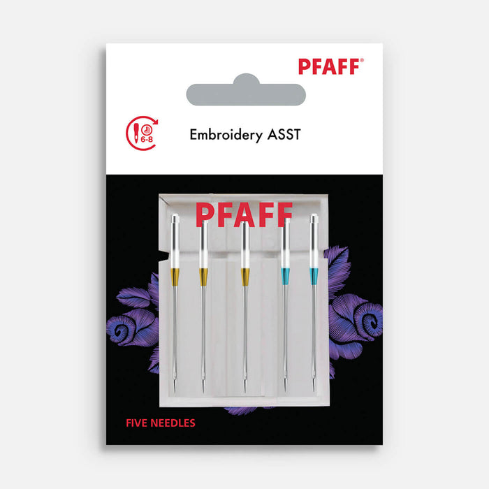 PFAFF® Embroidery Needles Assorted Sizes 5-Pack -- Product Image