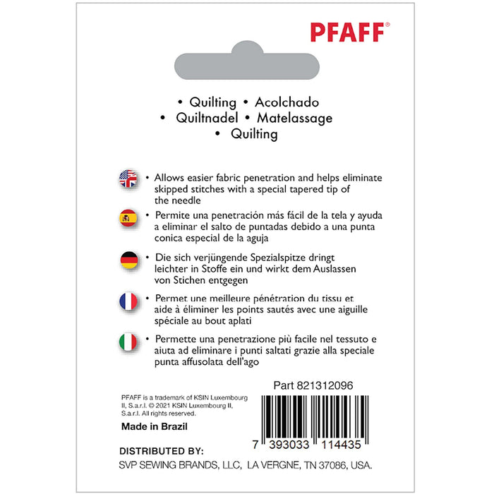 PFAFF® Quilting Needles Size 80/12 5-Pack -- Product Image