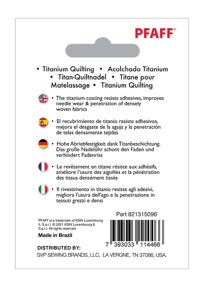 PFAFF® Titanium Quilting Needles Size 90/14 5-Pack -- Product Image