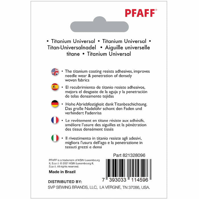 PFAFF® Titanium Universal Needles Size 80/12 5-Pack -- Product Image