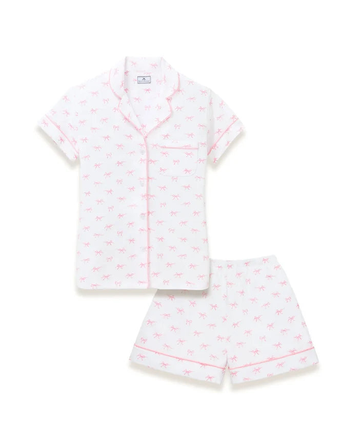 Pima Short Set in Blushing Bows - Madison's Niche