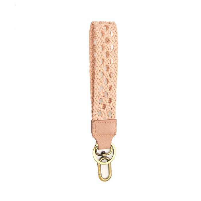 Pink Braided Keychain - Madison's Niche