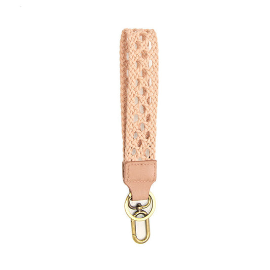 Pink Braided Keychain - Madison's Niche