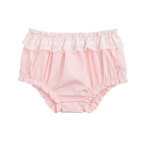 Pink Eyelet Flounce Bloomers - Madison's Niche