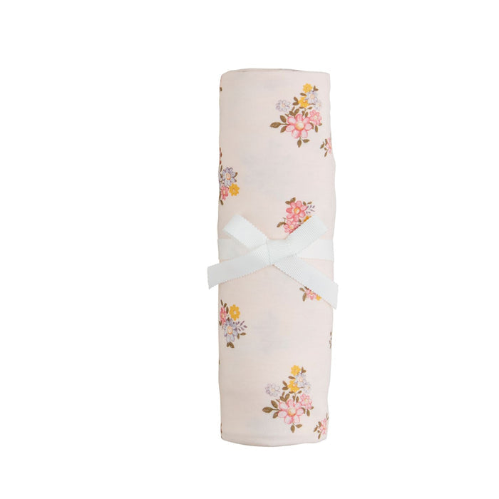 Pink Floral Gingham Soft Swaddle - Madison's Niche