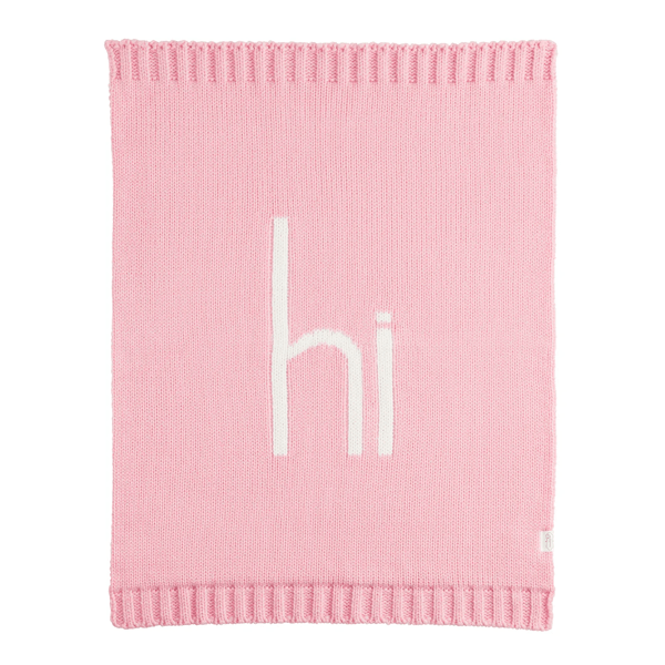 Pink Hi Baby Blanket - Madison's Niche
