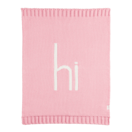 Pink Hi Baby Blanket - Madison's Niche