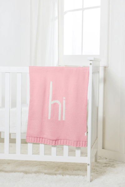 Pink Hi Baby Blanket - Madison's Niche