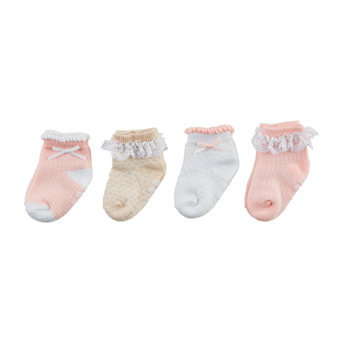 Pink Pointelle Baby Sock Set - Madison's Niche