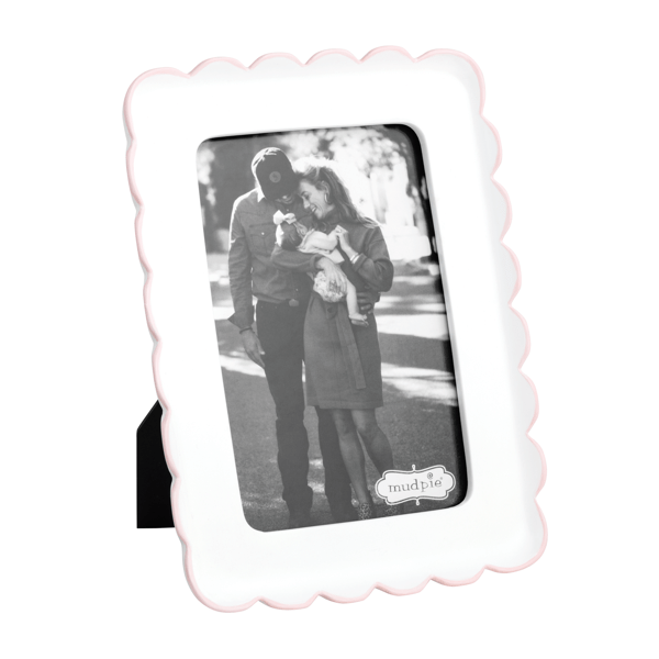 Pink Scallop Resin Frame - Madison's Niche