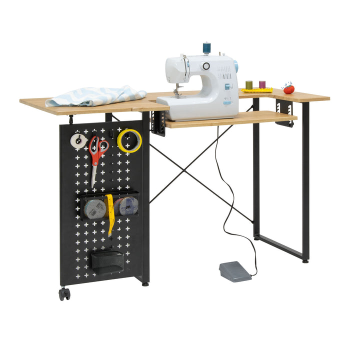 Pivot Panel Sewing Table Ashwood / Graphite