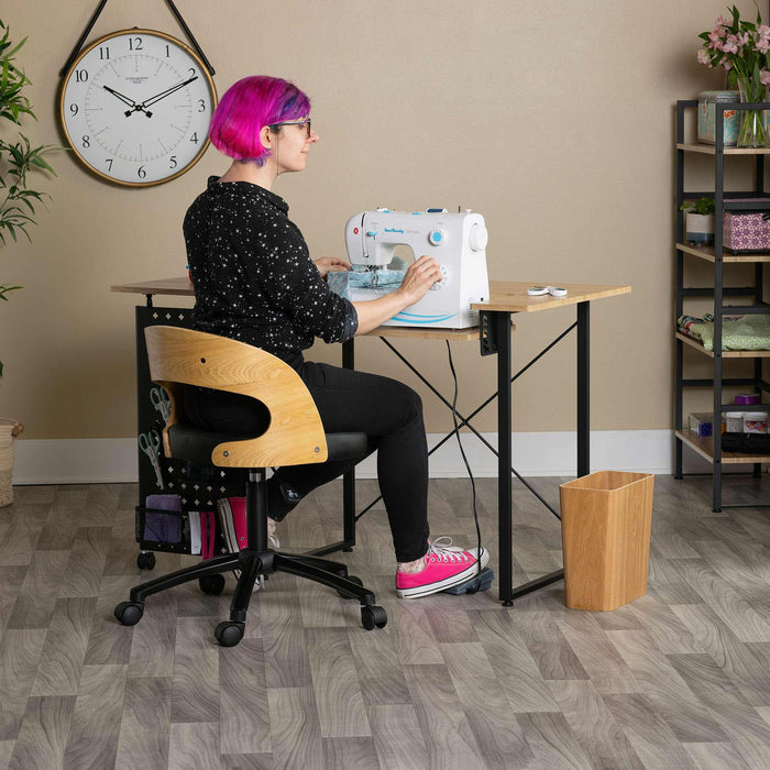 Pivot Panel Sewing Table Ashwood / Graphite