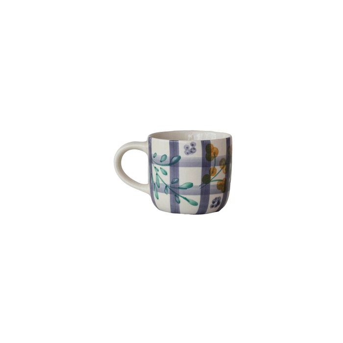 Plaid Floral Mug - Madison's Niche