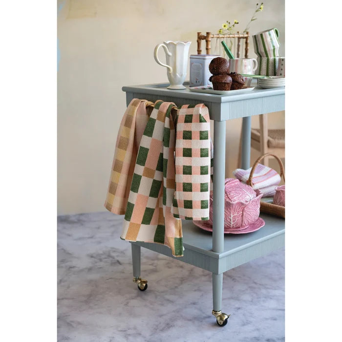 Plaid Waffle Weave Tea Towel - Madison's Niche