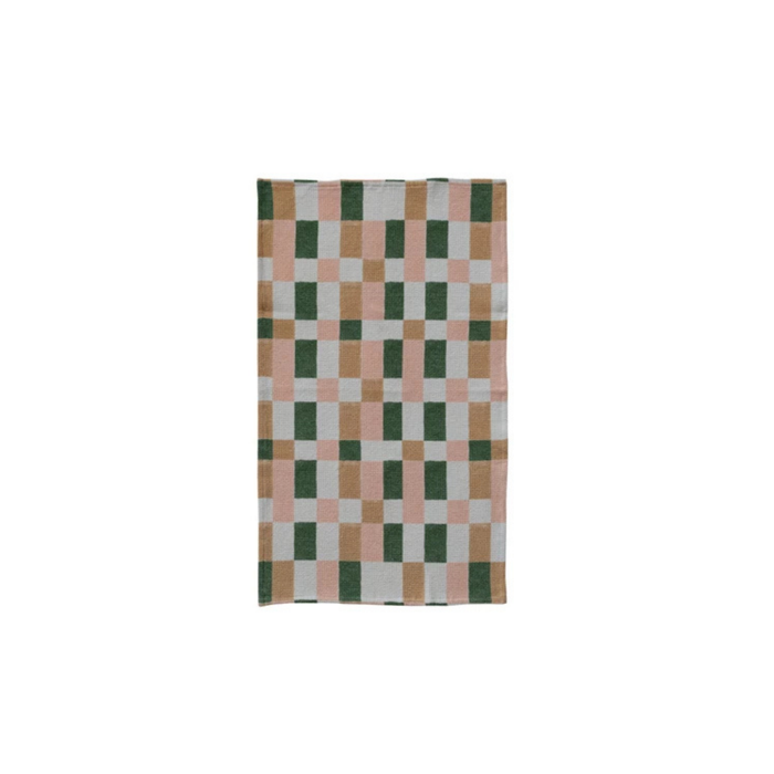 Plaid Waffle Weave Tea Towel - Madison's Niche