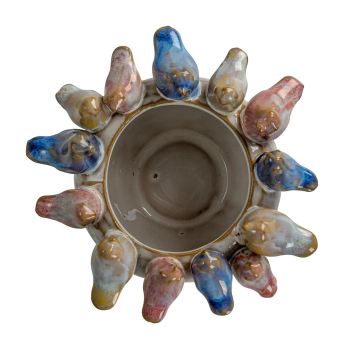 Planter with Bird Rim - Madison's Niche