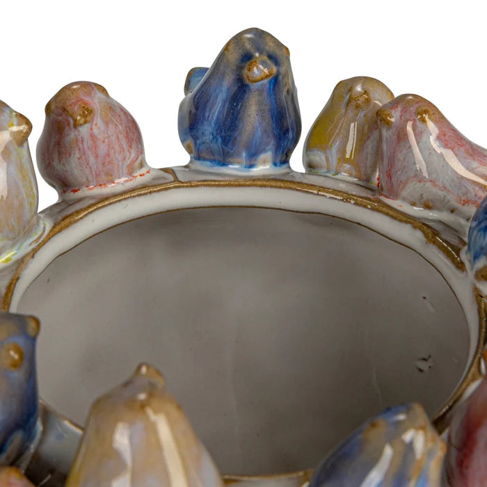 Planter with Bird Rim - Madison's Niche