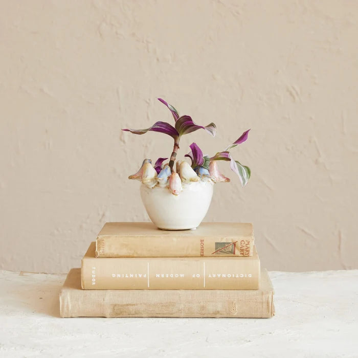 Planter with Bird Rim - Madison's Niche
