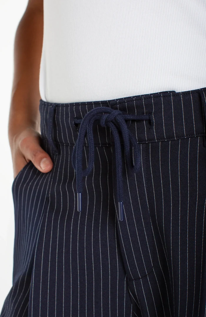 Pleated Trouser with Side Stripe - Madison's Niche