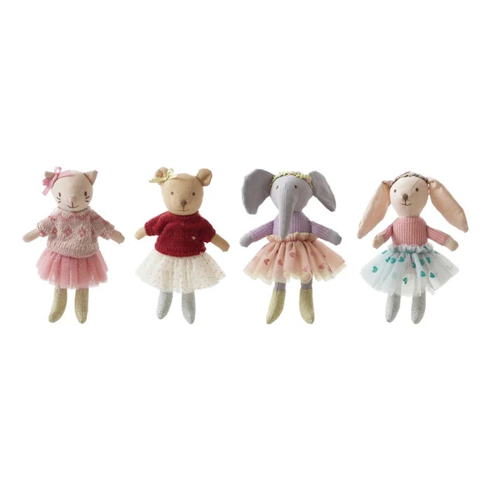 Plush Cotton Animal in Dresses - Madison's Niche
