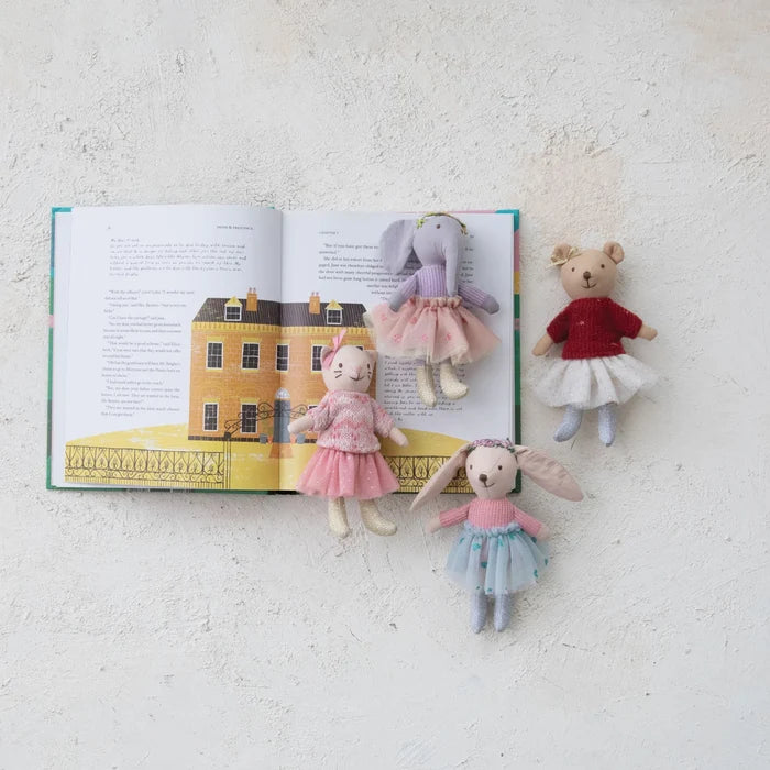 Plush Cotton Animal in Dresses - Madison's Niche