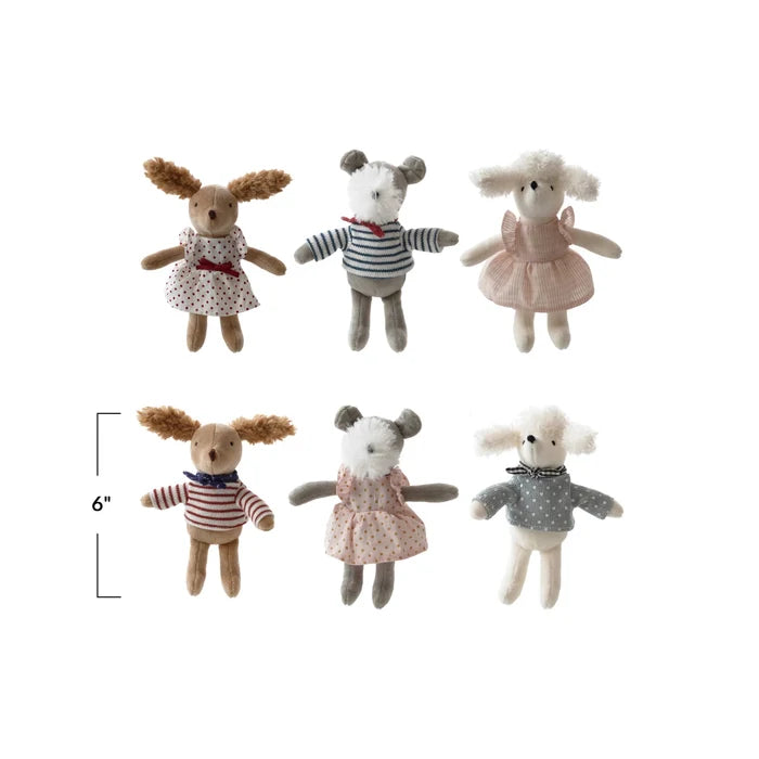 Plush Dog in Clothes - Madison's Niche