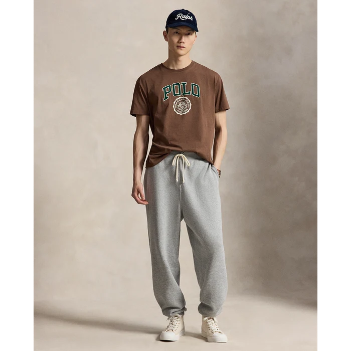 Polo Crest Graphic T-Shirt in Brown