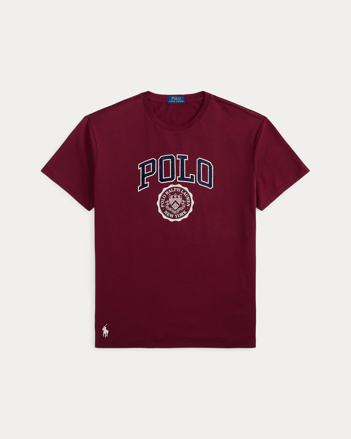 Polo Crest Graphic T-Shirt in Classic Wine