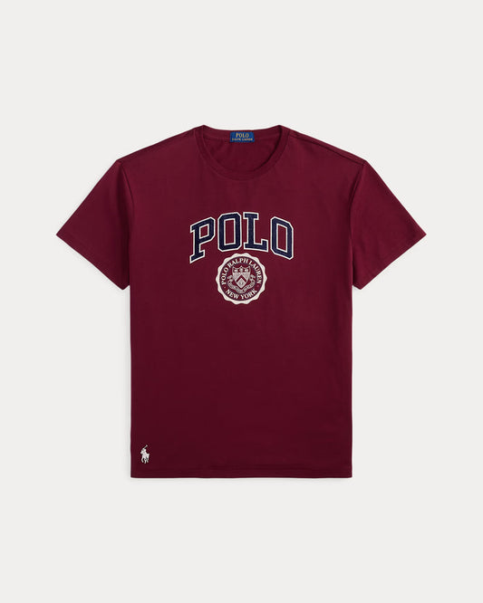 Polo Crest Graphic T-Shirt in Classic Wine