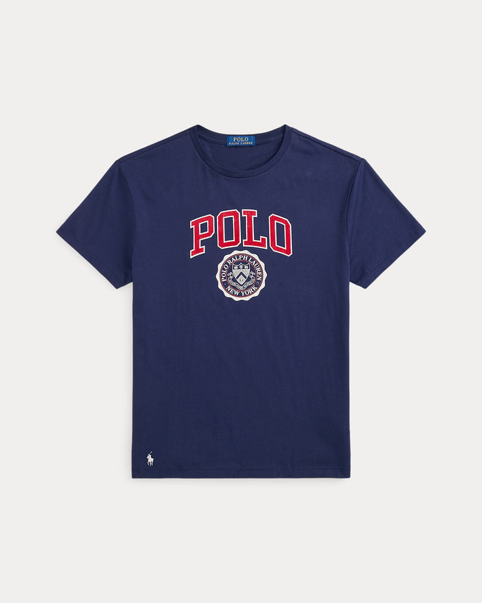 Polo Crest Graphic T-Shirt in Navy