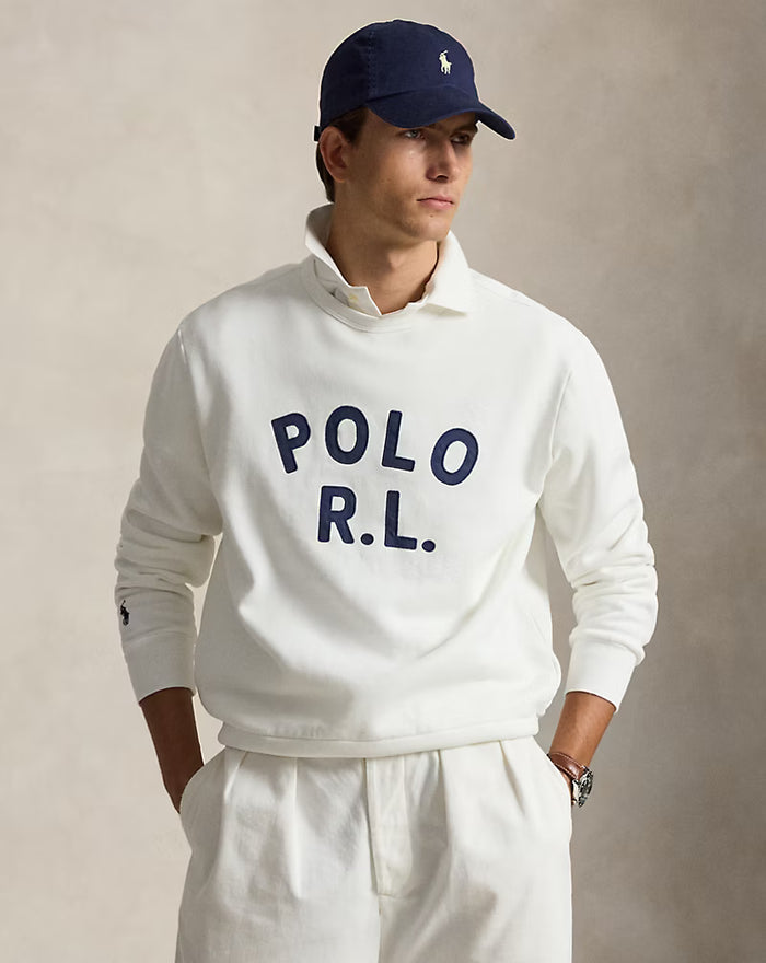 Polo Graphic Sweatshirt in White - Madison's Niche