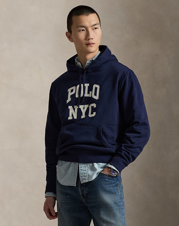 Polo NYC Graphic Hoodie in Navy - Madison's Niche