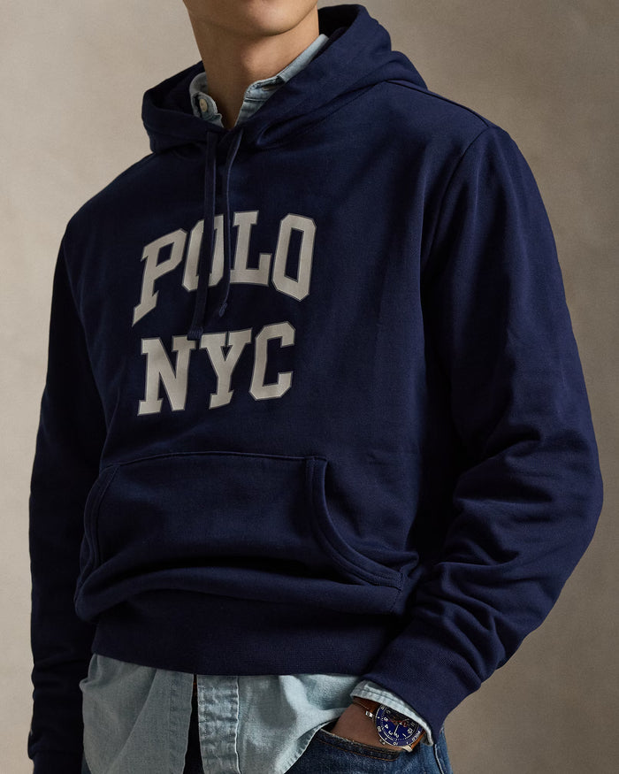 Polo NYC Graphic Hoodie in Navy - Madison's Niche